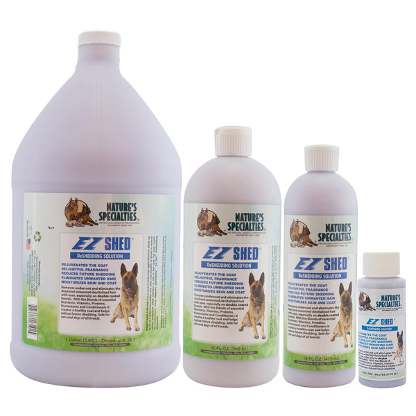 Nature's Specialties EZ Shed DeShedding Conditioner for Dogs & Cats