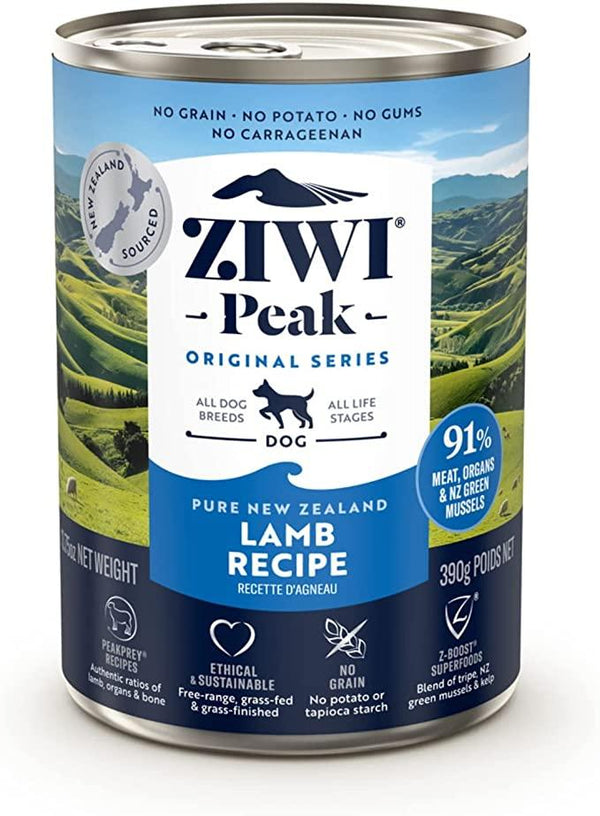 ZIWI Peak Lamb Recipe Wet Dog Food Can