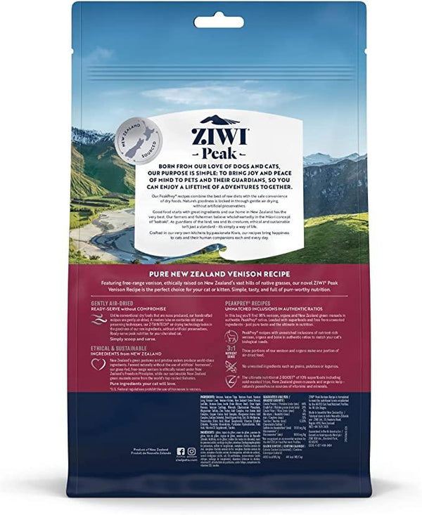 ZIWI Peak Venison Recipe Air-Dried Cat Food, 14-oz|400-g