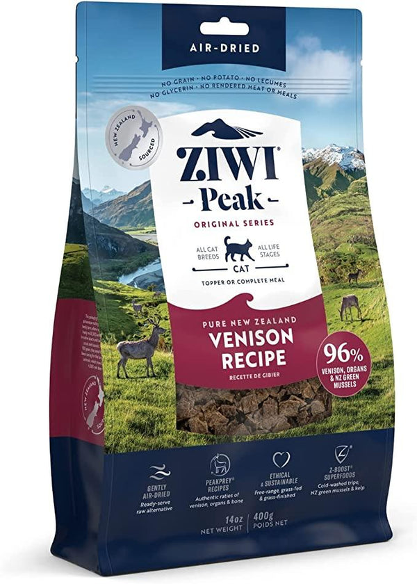 ZIWI Peak Venison Recipe Air-Dried Cat Food, 14-oz|400-g