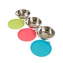 Messy Mutts Bols Avec Couvercles (1Xvert, 1Xbleu, 1Xrouge)