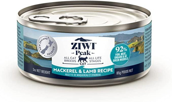 ZIWI Peak Mackerel & Lamb Recipe Wet Cat Food Can