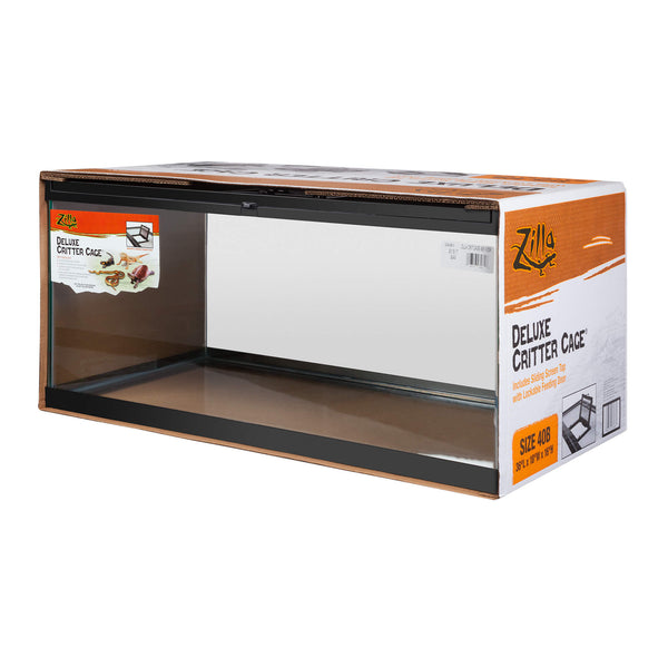 Zilla Deluxe Critter Cage with Door Reptile Terrarium