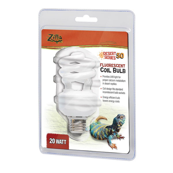 Zilla Fluorescent Coil Bulb, Desert