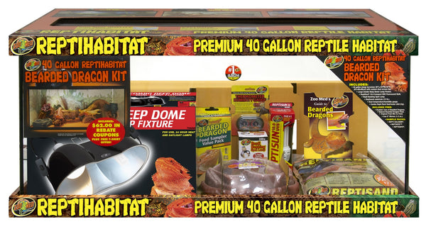 Zoo Med Reptihabitat Premium Reptile Habitat Bearded Dragon Kit