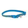 Lazer Brite Collier pour chat réfléchissant ajustable Ï libération rapide, Fleurs Blue Lagoon, 3/8-in