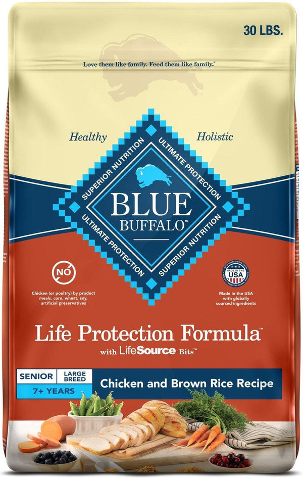 Blue Buffalo BLUE Life Protection Formula Large Breed Senior Chicken & Brown Rice Dry Dog Food