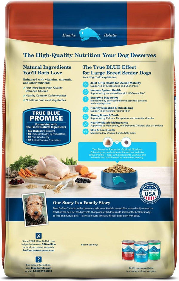 Blue Buffalo BLUE Life Protection Formula Large Breed Senior Chicken & Brown Rice Dry Dog Food