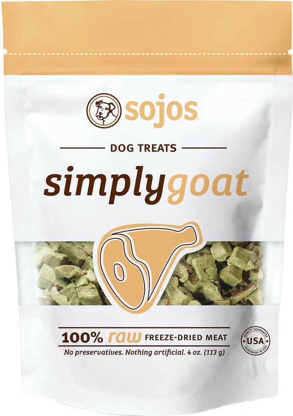 Sojos Simply Goat Freeze-Dried Dog Treats, 4-oz