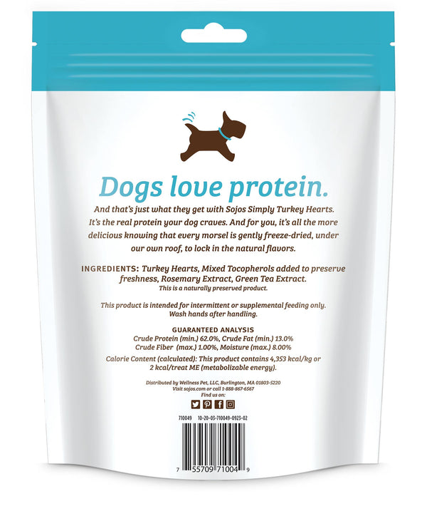 Sojos Simply Turkey Freeze-Dried Dog Treats, 4-oz