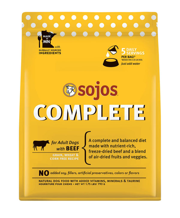 Sojos Complete Beef Adult Grain-Free Freeze-Dried Raw Dog Food