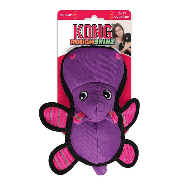 KONG Roughskinz Hippo Jouet pour chien Violet