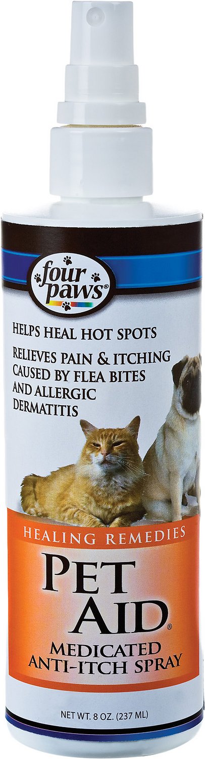 Four Paws Pet Aid Medicated Anti-Itch Spray, 8-oz bottle