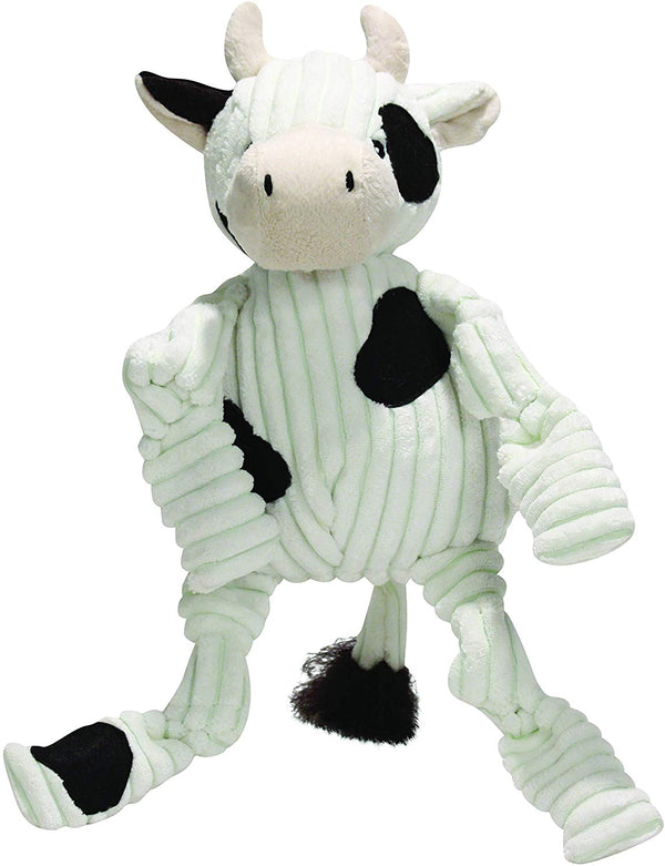 HuggleHounds Knottie Cow Dog Toy
