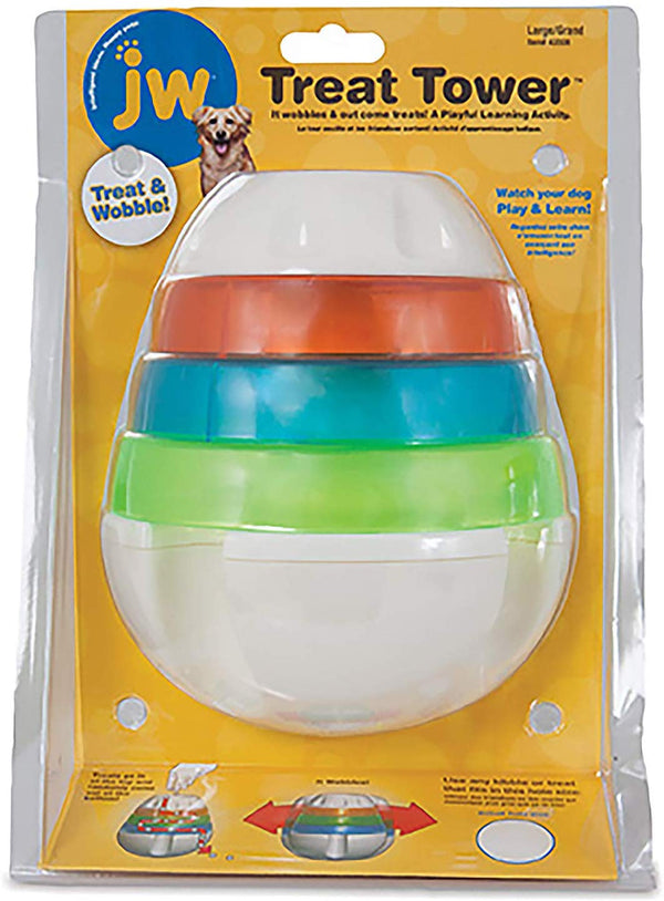 JW Pet Treat Tower Dispensing Dog Toy
