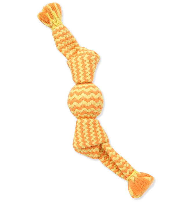 Mammoth Flossy Chews Candy Wraps with Squeaky Ball Dog Toy