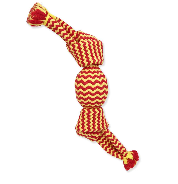 Mammoth Flossy Chews Candy Wraps with Squeaky Ball Dog Toy