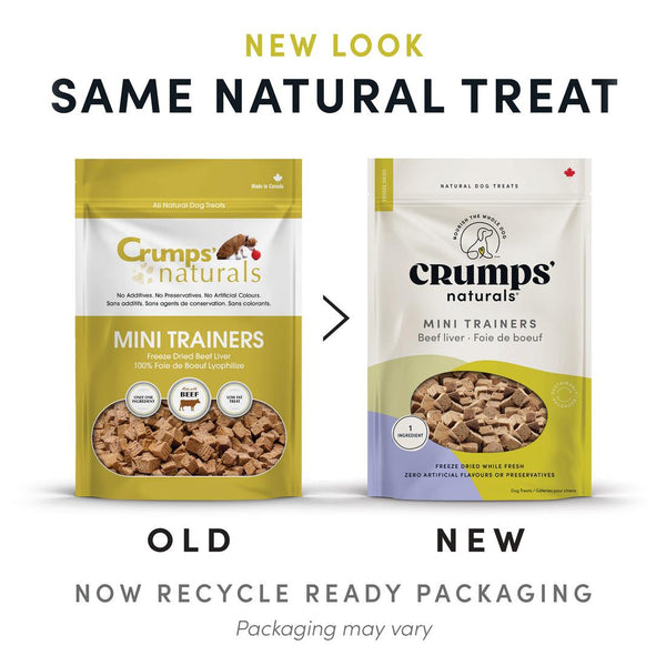 Friandises pour chien lyophilisées au foie de boeuf Crumps' Naturals