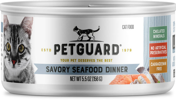 Petguard Dîner savoureux aux fruits de mer Nourriture en conserve pour chats