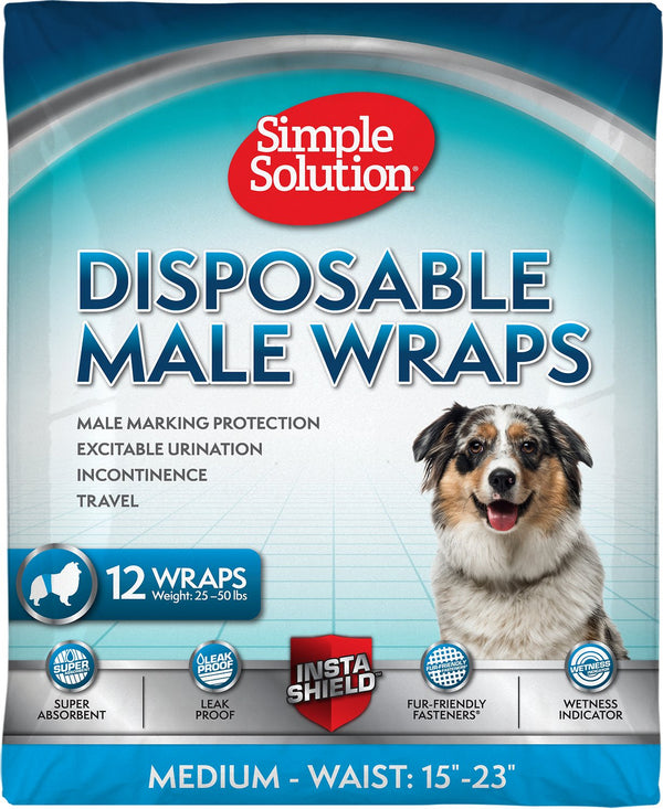 Simple Solution Disposable Male Wrap, 12-count