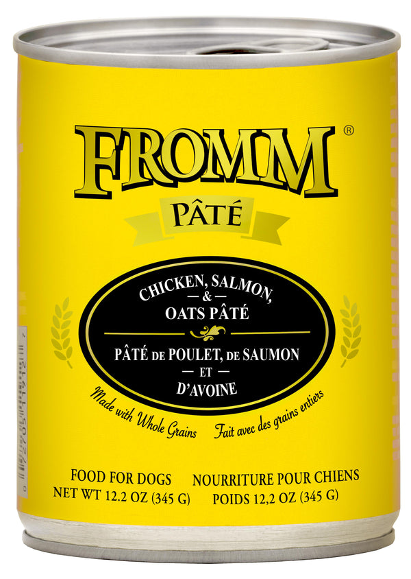 Fromm Chicken, Salmon & Oats Pate Canned Dog Food