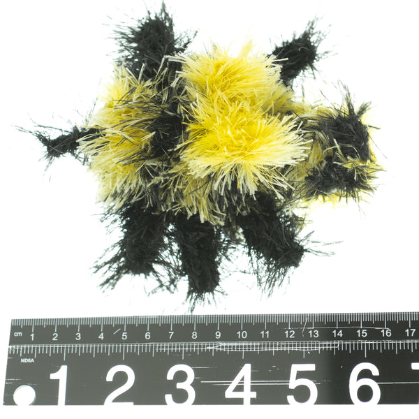 Oomaloo Bumble Bee Dog Toy, Yellow/Black, Medium