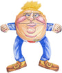 Fuzzu Humptee Trumptee Jouet parodie présidentielle pour chien, 12 po