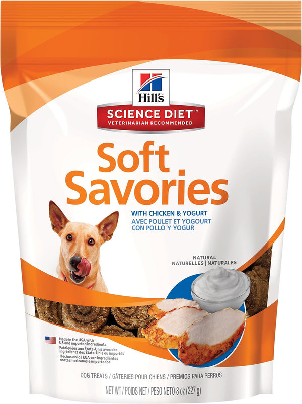 Hill's Science Diet Soft Savories with Chicken & Yogurt Dog Treats, 8-oz