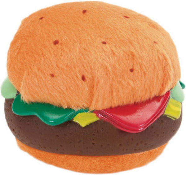 Li'l Pals Plush & Vinyl Hamburger Dog Toy