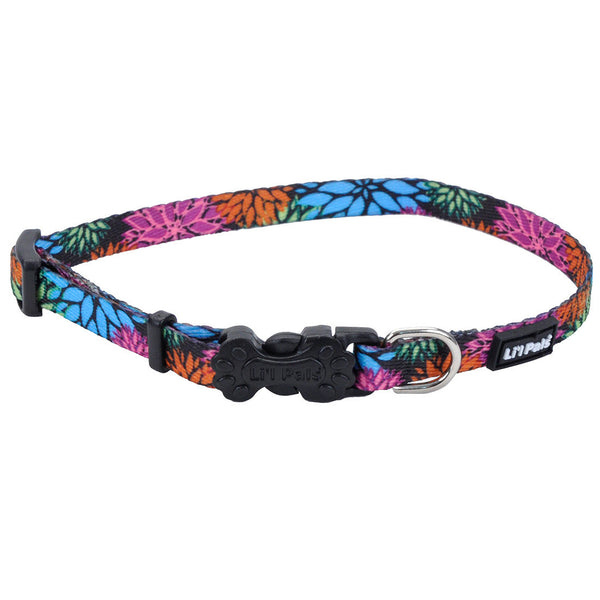 Li'l Pals Adjustable Patterned Dog Collar, Wild Flower