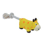 Li'l Pals Jouet pour chien en latex et corde Girafe