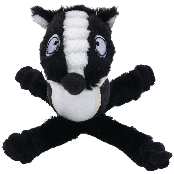 Li'l Pals Tennis Ball Skunk Plush Dog Toy, 6-in