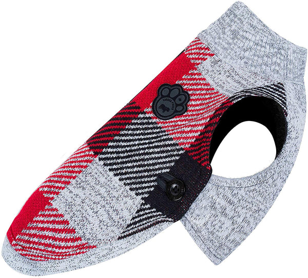 Canada Pooch Northern Knit 2.0 Dog Sweater, Plaid