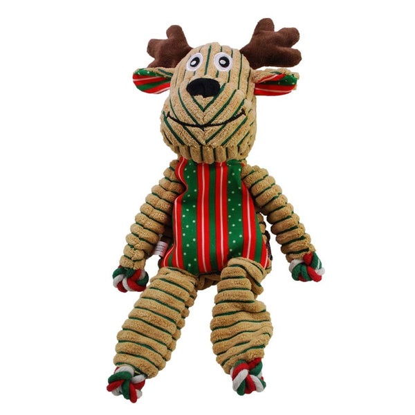 KONG Holiday Floppy Knots Reindeer Dog Toy, Large