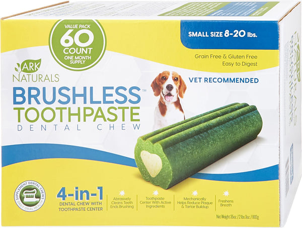 Ark Naturals Brushless Toothpaste Small Dental Dog Chews