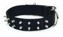 Macho Dog Collier épais clouté pour chien avec boucle à rouleau, noir