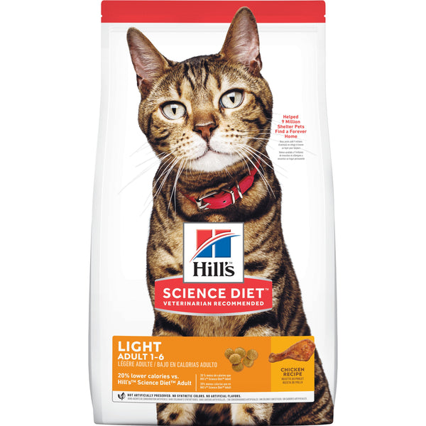 Hill's Science Diet Croquettes Light pour chats adultes au poulet