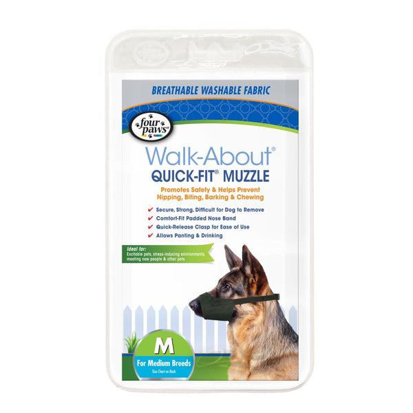 Four Paws Walk-About Quick-Fit Dog Muzzle