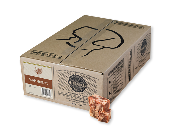 K9 Choice Foods Turkey Neck Bites Frozen Food