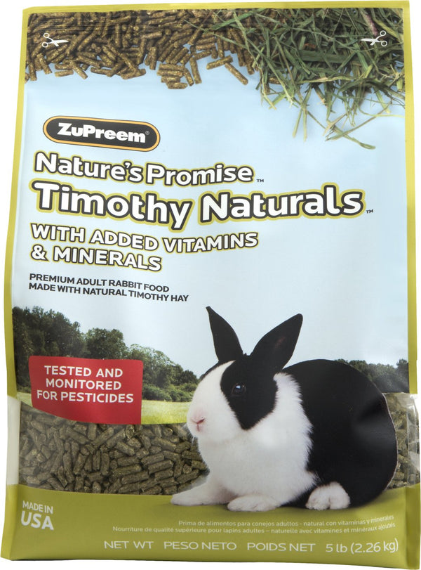 ZuPreem Nature's Promise Timothy Naturals Nourriture pour lapins, 5 lb