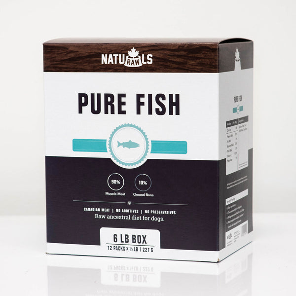Naturawls Nourriture crue pour chien au poisson pur