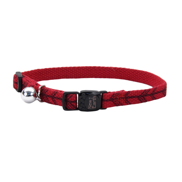 Coastal New Earth Printed Soy Breakaway Cat Collar, Cranberry with Arrows, 8-12-in