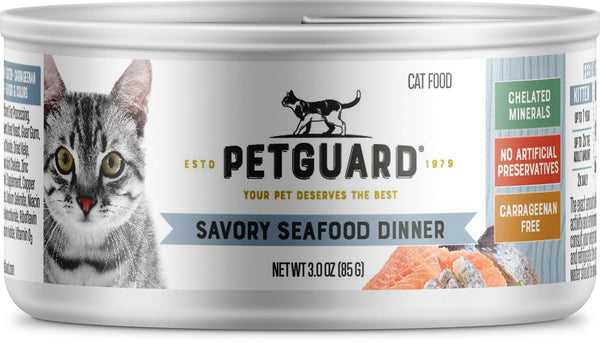 Petguard Dîner savoureux aux fruits de mer Nourriture en conserve pour chats