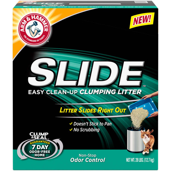 Arm & Hammer Litière Slide Contrôle des odeurs Nettoyage facile Litière agglomérante pour chat