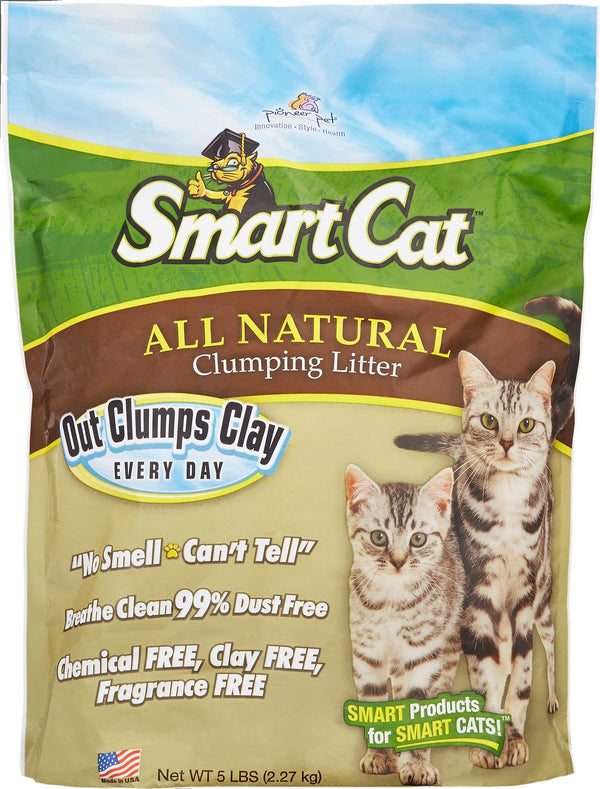 Pioneer Pet SmartCat Litière pour chat agglomérante sans parfum à base d'herbe