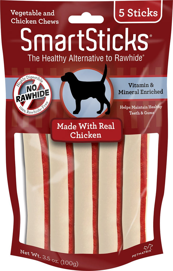 SmartBones SmartSticks Chicken Dog Treats