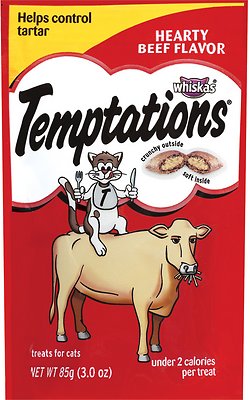 Temptations Hearty Beef Flavor Cat Treats