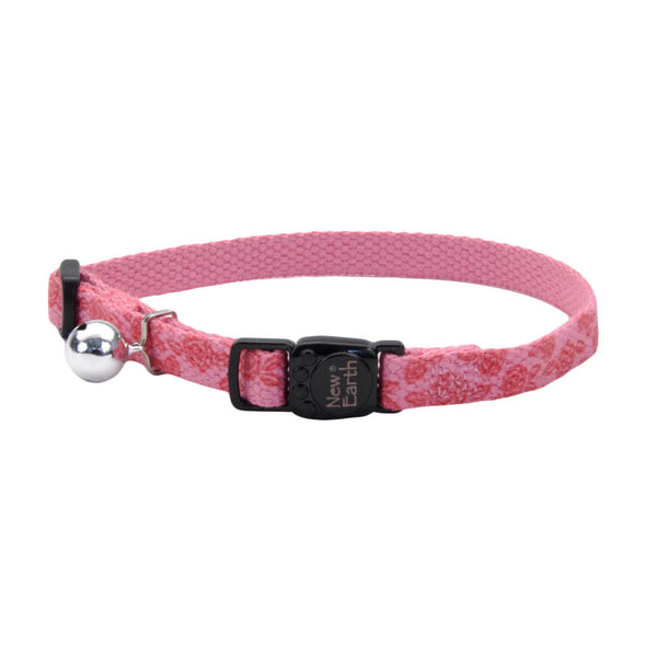 Coastal New Earth Printed Soy Breakaway Cat Collar, Rose with Roses, 8-12-in