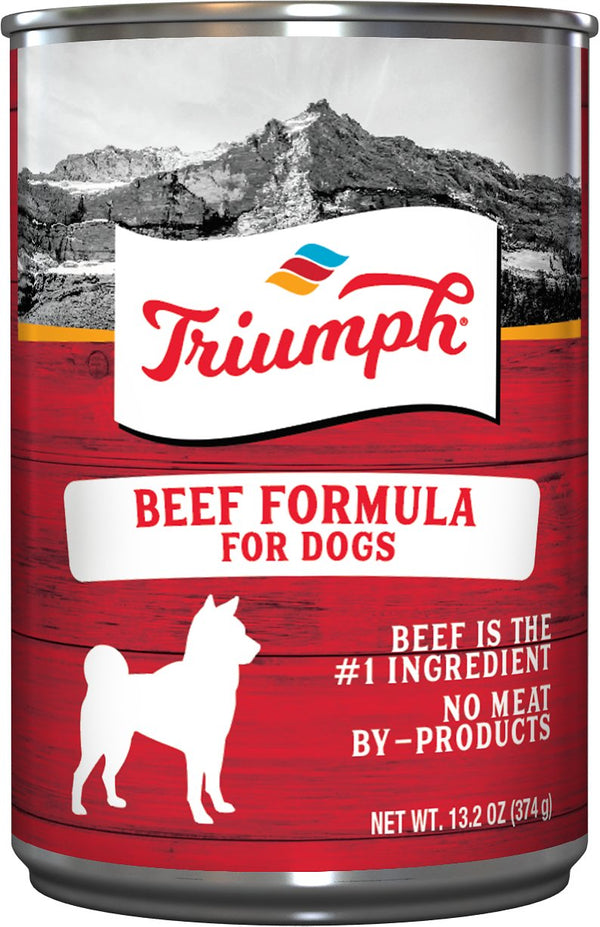 Triumph Beef Formula Canned Dog Food