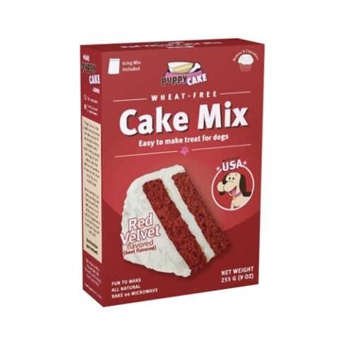 Puppy Cake Cake Mix Red Velvet Flavored Dog Treats, 9-oz
